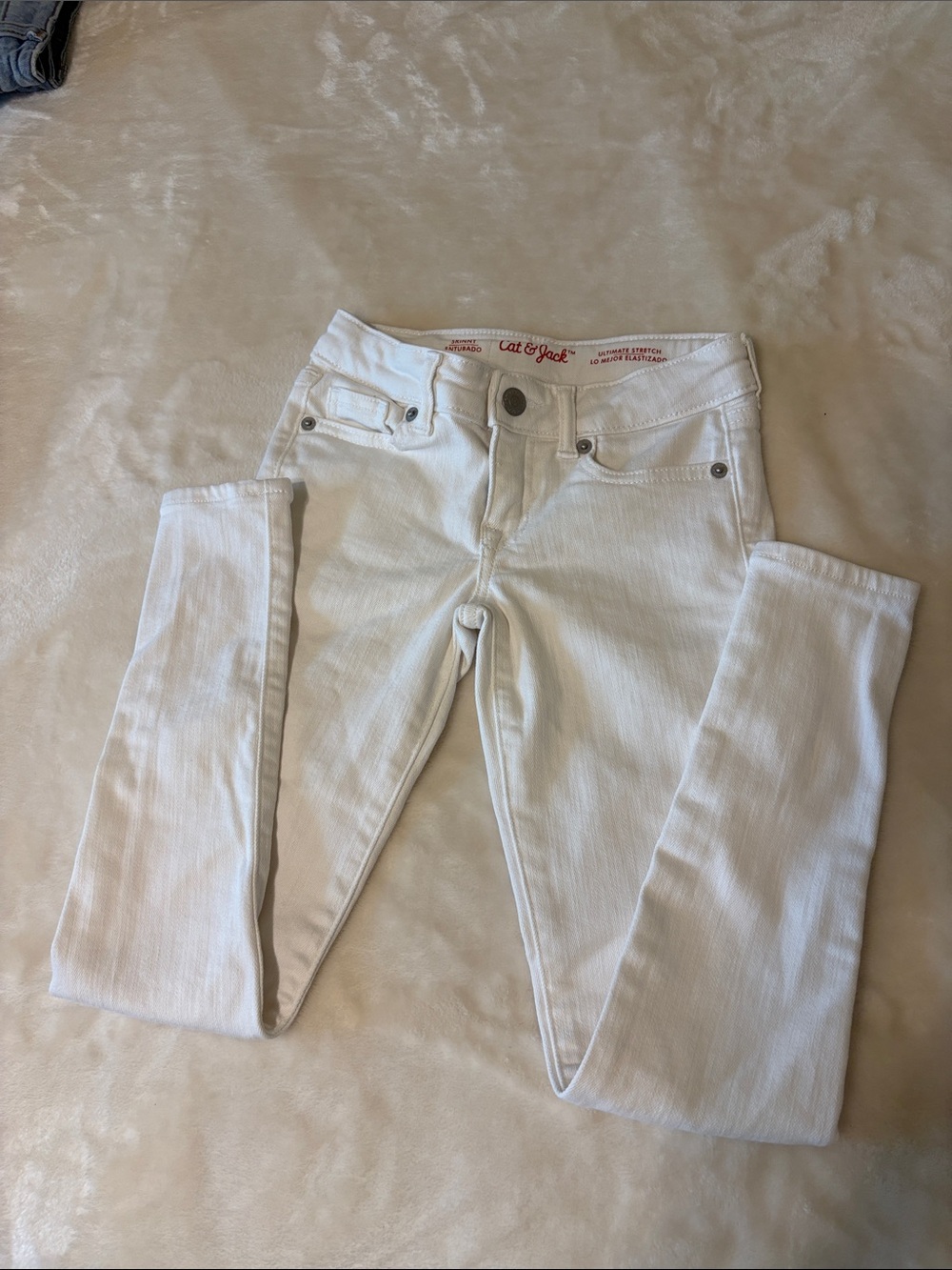 Cat & Jack Cream Skinny Jeans